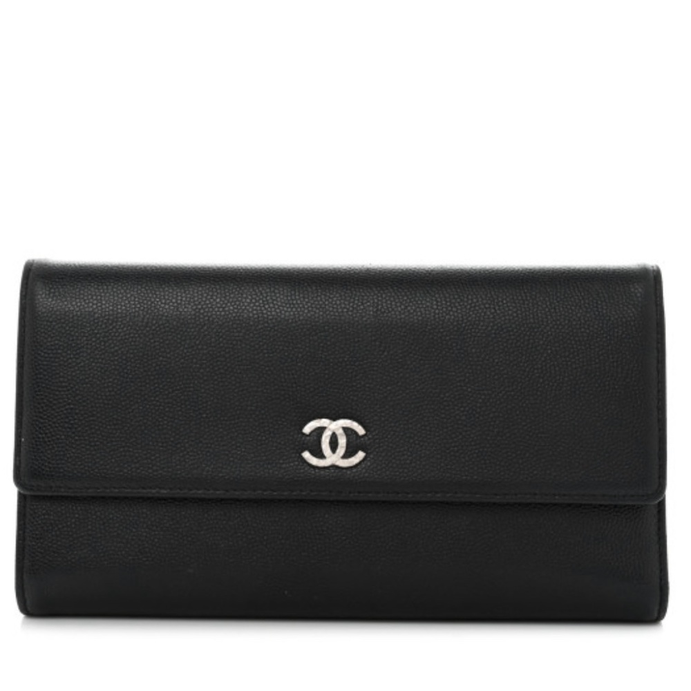 Chanel Brilliant CC Black Leather Trifold Wallet - Picture 3 of 16